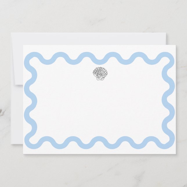Seashell Stationary Mitteilungskarte (Vorderseite)