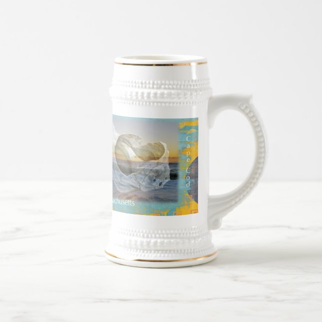 Seashell & Surf - Massachusetts auf Cape Cod Bierglas (Rechts)