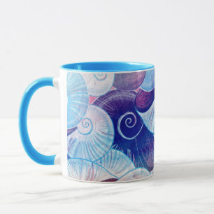 Seashell-Szenen-Muster Tasse