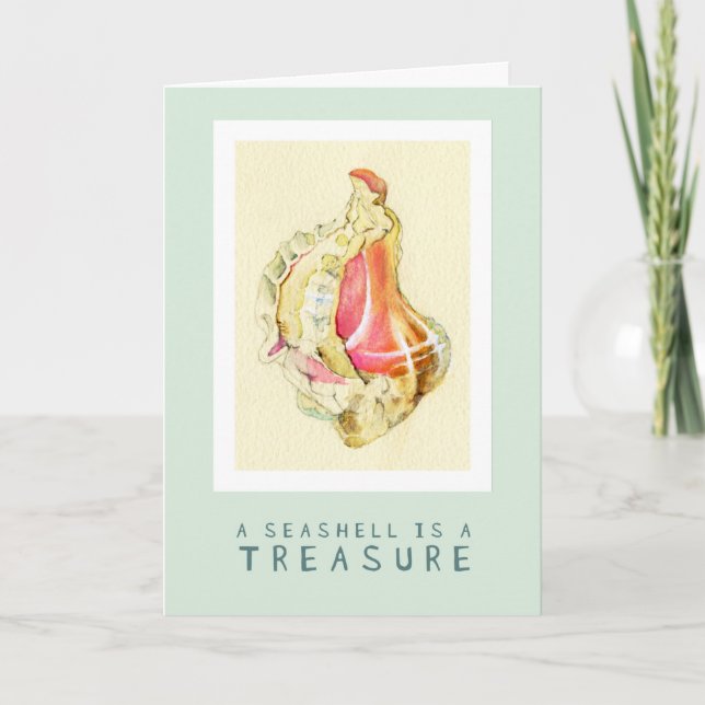 Seashell Treasure 12x18 Folgekarte Karte (Vorderseite)