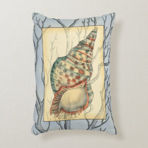 Seashell und Baumaste Zierkissen