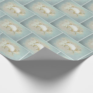 Seashell und Hochzeitsrennen Geschenkpapier
