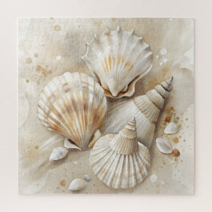 Seashell Watercolor Coastal