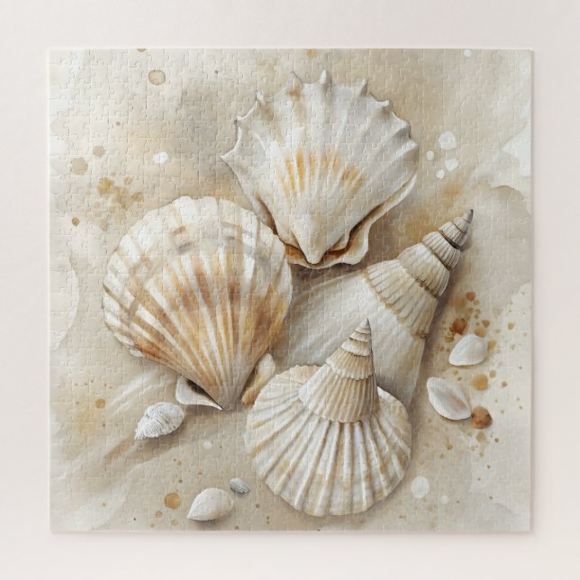 Seashell Watercolor Coastal (Vertikal)