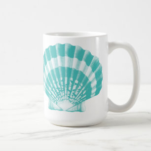 Seashell - Weiches Wasser und weiß Kaffeetasse