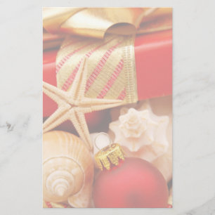 Seashell-Weihnachtsbriefpapier Briefpapier