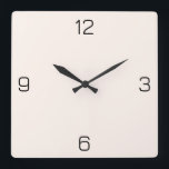 Seashell White FFF5EE - Option zum Hinzufügen von  Quadratische Wanduhr<br><div class="desc">Fügen Sie einen Namen, Initialen oder Text hinzu, oder behielt Sie die Farbe alleine. Farbkoordinaten mit anderen Elementen des Ladens basierend auf dem Namen und dem HEX-Code (sechsstellige Hex-Triole). Verwenden Sie diesen Code, um andere Elemente zu mischen, zu ergänzen und anzupassen, um diese zu ergänzen oder um anderen Auflistungen hinzuzufügen....</div>