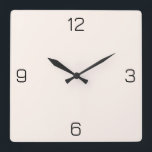 Seashell White FFF5EE - Option zum Hinzufügen von  Quadratische Wanduhr<br><div class="desc">Fügen Sie einen Namen, Initialen oder Text hinzu, oder behielt Sie die Farbe alleine. Farbkoordinaten mit anderen Elementen des Ladens basierend auf dem Namen und dem HEX-Code (sechsstellige Hex-Triole). Verwenden Sie diesen Code, um andere Elemente zu mischen, zu ergänzen und anzupassen, um diese zu ergänzen oder um anderen Auflistungen hinzuzufügen....</div>