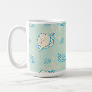 seashells and starfish kaffeetasse
