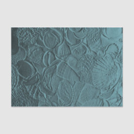 Seashells Aquamarin Ocean Beach Metallic Decoupage Seidenpapier