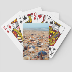 Seashells auf den Strand-Spielkarten Spielkarten