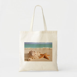Seashells auf der Strand-Tasche Tragetasche