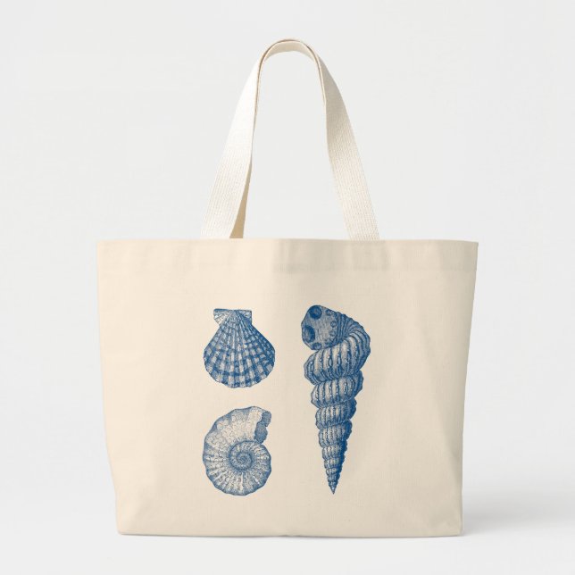 Seashells Beach Bag Jumbo Stoffbeutel (Vorne)