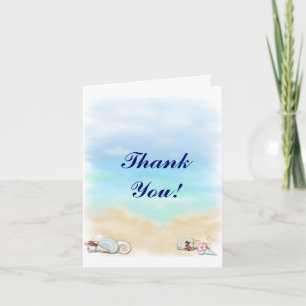 Seashells Beach Hochzeit Vielen Dank Dankeskarte