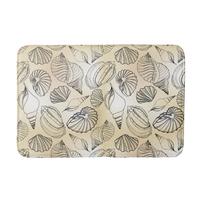 Seashells Beach House Nautical Badematte (Vorderseite)