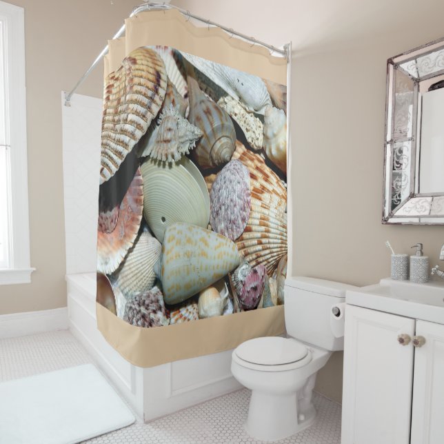 Seashells Beach Ocean Showvorhang Duschvorhang (Beispiel)