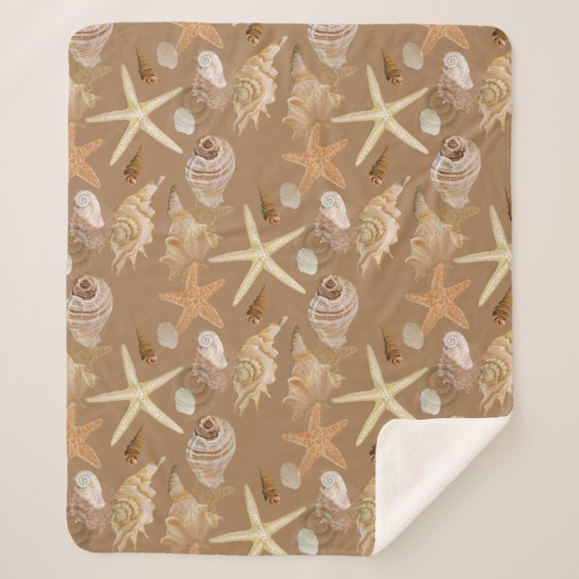 Seashells Beach Sea Sherpadecke (Vorderseite)