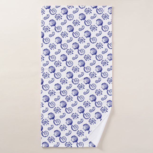 Seashells Beach Symbole Badehandtuch (Badehandtuch)