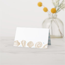Seashells Beach Wedding Nautical Escort Platzkarte