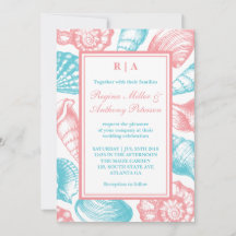 Seashells Beach Weditation Pink Blue White