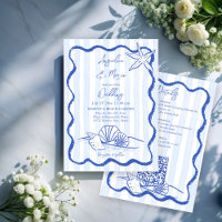 Seashells blaue Grenzhochzeit mit uAwg