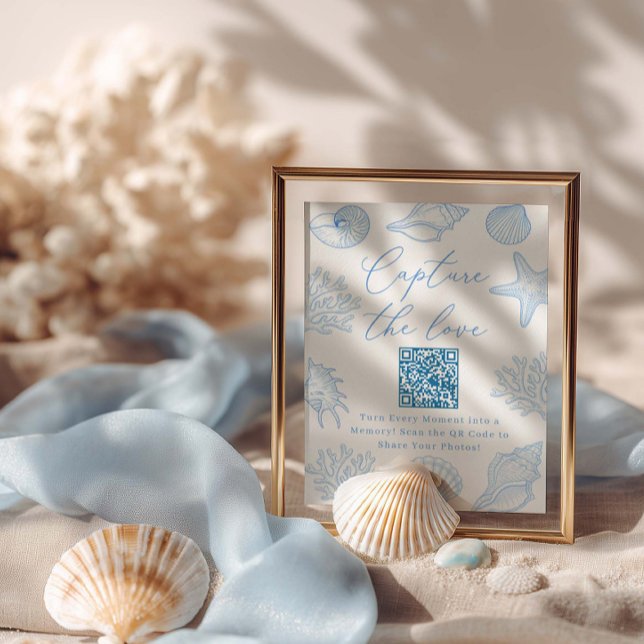  Seashells Bridal Shower Capture the love Poster (Von Creator hochgeladen)