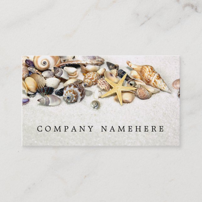 Seashells Business Cards Visitenkarte (Vorderseite)