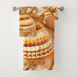 Seashells Collection am Strand Badhandtuch Set