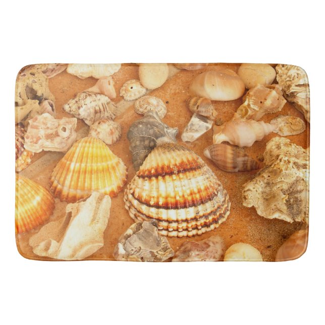 Seashells Collection auf der Strandmatte Badematte (Vorderseite)