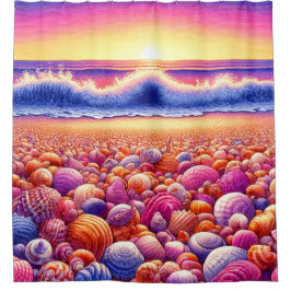 Seashells Duschvorhang
