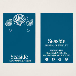SEASHELLS Ering Necklace Juwelier Display Card