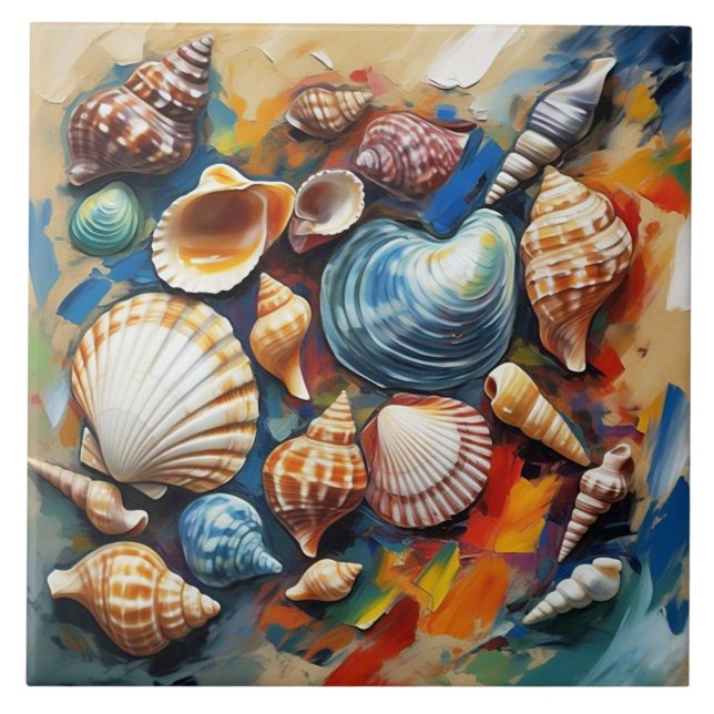Seashells Fliese (Vorderseite)