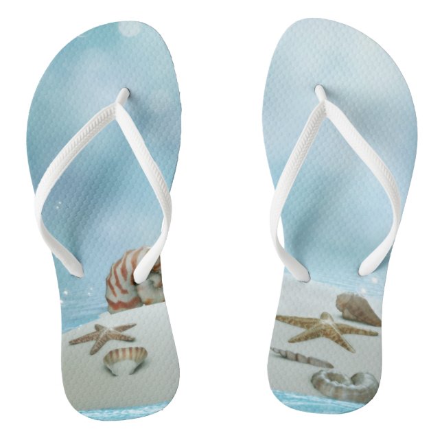 Seashells Flip Flops (Fußbett)