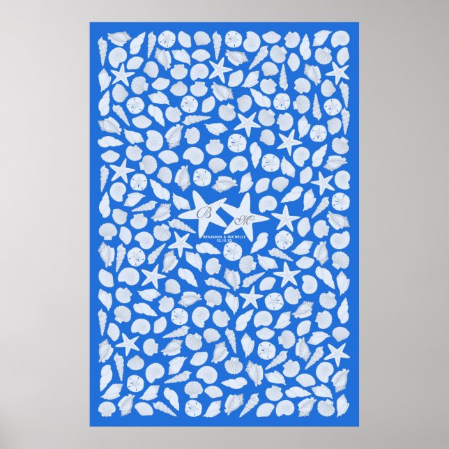 Seashells Gast Book Poster - 250 Spaces (Vorne)