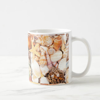Seashells-Hintergrund Kaffeetasse