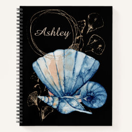 Seashells Individuelle Name Notebook Notizbuch
