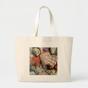 Seashells Jumbo Stoffbeutel