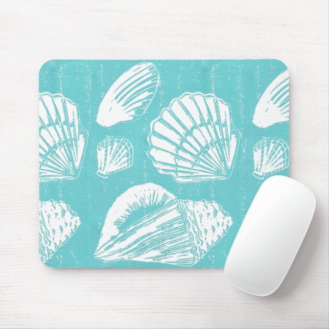 Seashells Mouse Pad Mousepad (Mit Mouse)