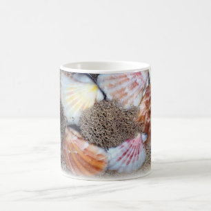 Seashells Muscheln Farbenfrohe Fotografie Kunst Kaffeetasse