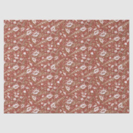 Seashells Muscheln Schönes Muster Terracotta Seidenpapier