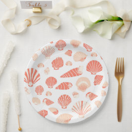 Seashells | Niedlicher Strand Pappteller
