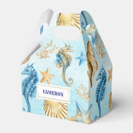 Seashells Pattern Beach Wedding Favor Boxes Geschenkschachtel