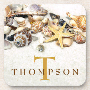 Seashells Personalisierte Untersetzer