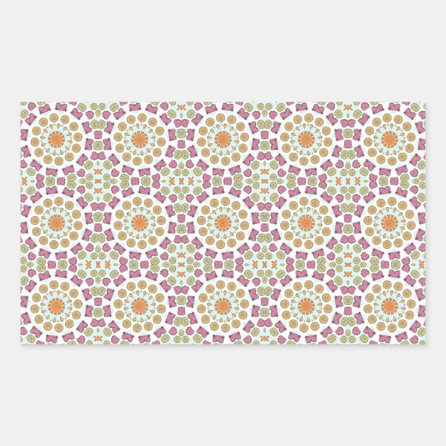 Seashells Rechteckiger Aufkleber (Vorderseite)