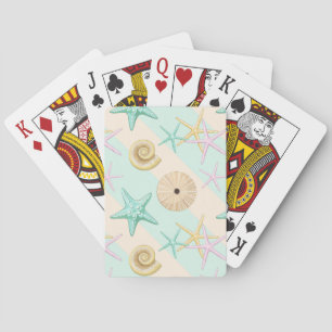 Seashells Retro Pastel Sea Life Spielkarten