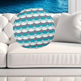 Seashells Rundes Kissen