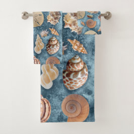 Seashells Sammlung Badhandtuch Set