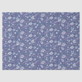 Seashells Sea Muschel Nautic Pattern Violet Lila Seidenpapier