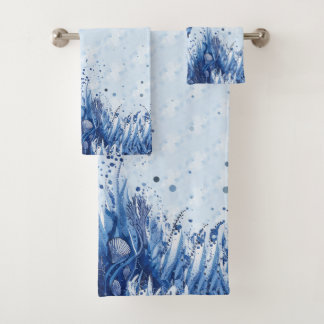 Seashells Seahorse Badhandtuch Set