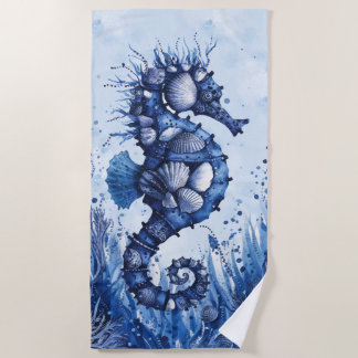 Seashells Seahorse Strandtuch